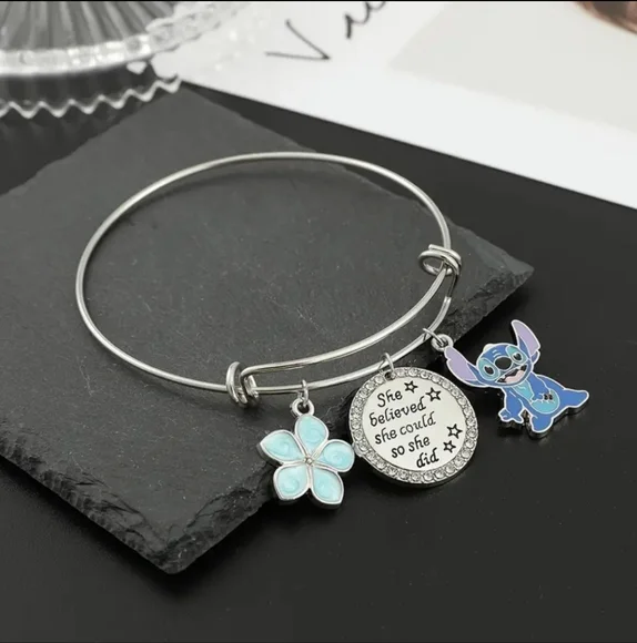 STITCH DISNEY CHARM BRACELET - Picture 2 of 3
